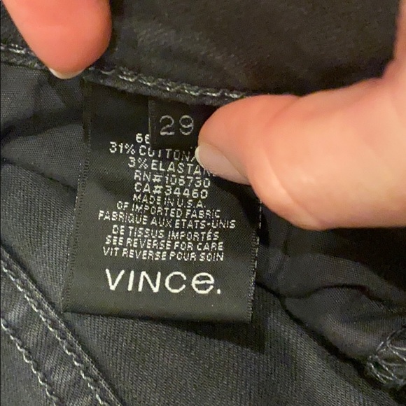 VINCE skinny black/grey denim - Picture 3 of 3